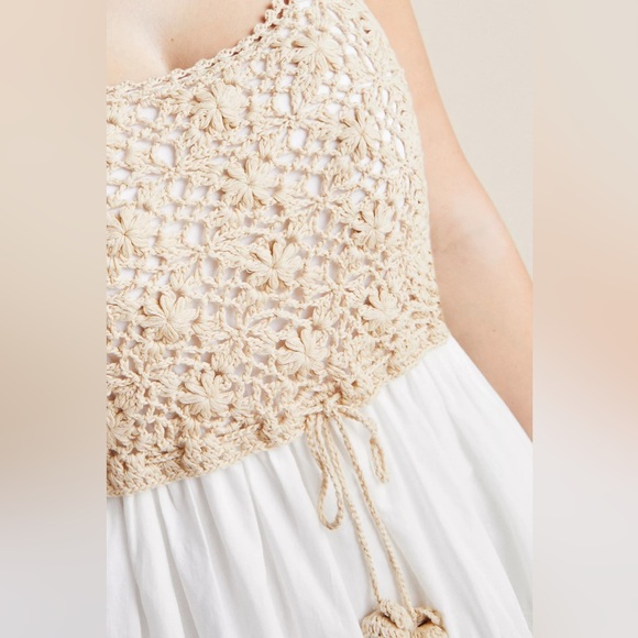 Anthropologie Beckett Crochet Eyelet Dress Size SP - Picture 3 of 7